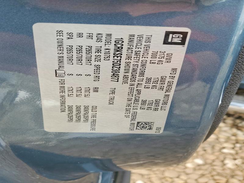 2013 Chevrolet Silverado მანქანა იყიდება აუქციონზე, vin: 1GCRKSE75DZ384877, აუქციონის ნომერი: 62610736