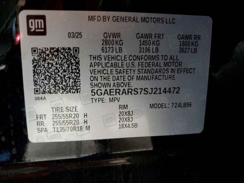 Продаж на аукціоні авто 2025 Buick Enclave, vin: 5GAERARS7SJ214472, номер лоту: 61428316