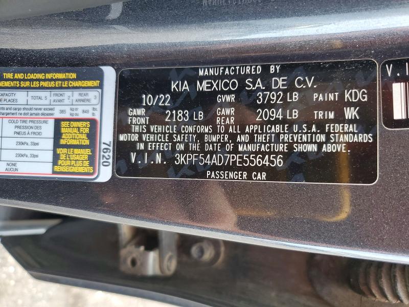 Продажа на аукционе авто 2023 Kia Forte, vin: 3KPF54AD7PE556456, номер лота: 60498196