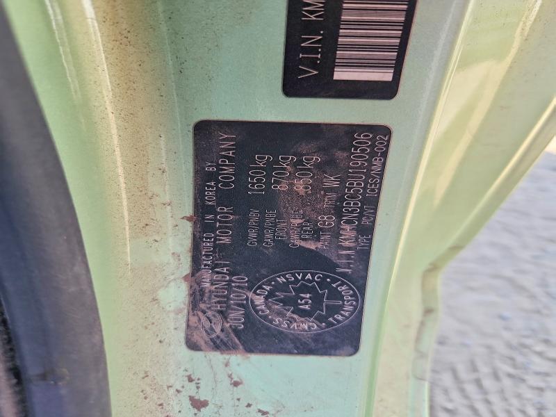 Продажа на аукционе авто 2011 Hyundai Accent, vin: KMHCN3BC5BU190506, номер лота: 59961696