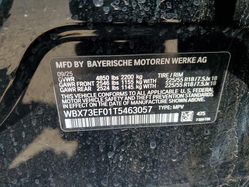 Aukcja sprzedaży 2026 Bmw X1, vin: WBX73EF01T5463057, numer aukcji: 59319466