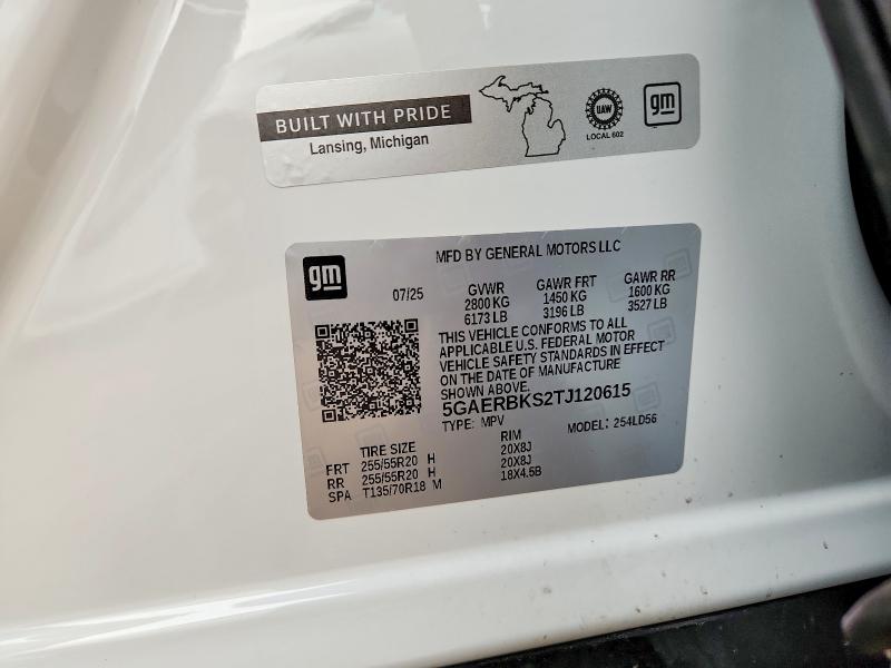Aukcja sprzedaży 2026 Buick Enclave, vin: 5GAERBKS2TJ120615, numer aukcji: 59696446