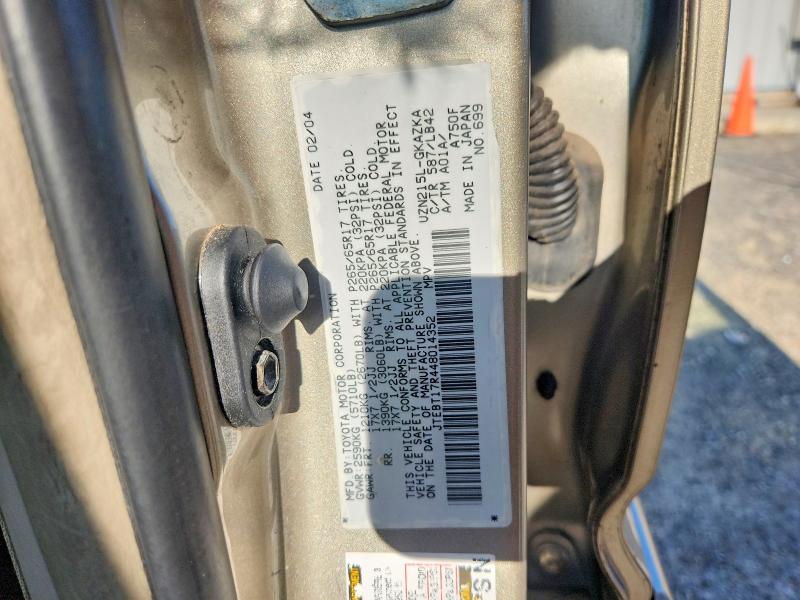 62319826 :رقم المزاد ، JTEBT17R448014352 vin ، 2004 Toyota 4runner مزاد بيع