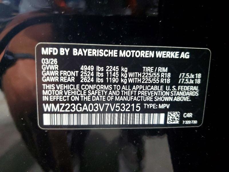 Продажа на аукционе авто 2027 Mini Countryman, vin: WMZ23GA03V7V53215, номер лота: 58769226