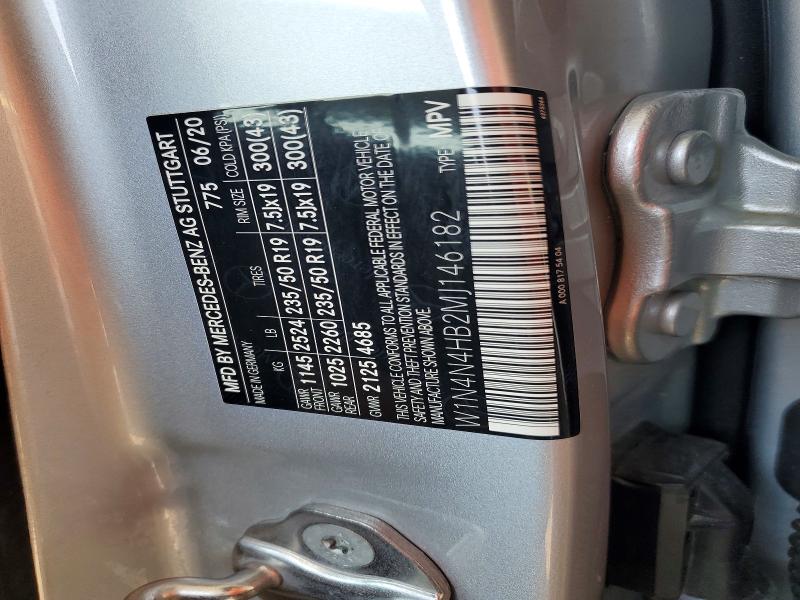63214276 :رقم المزاد ، W1N4N4HB2MJ146182 vin ، 2021 Mercedes-benz Gla مزاد بيع