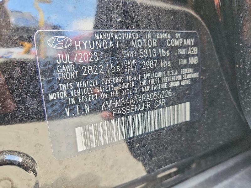 2024 Hyundai Ioniq 6 მანქანა იყიდება აუქციონზე, vin: KMHM34AAXRA055226, აუქციონის ნომერი: 59305656