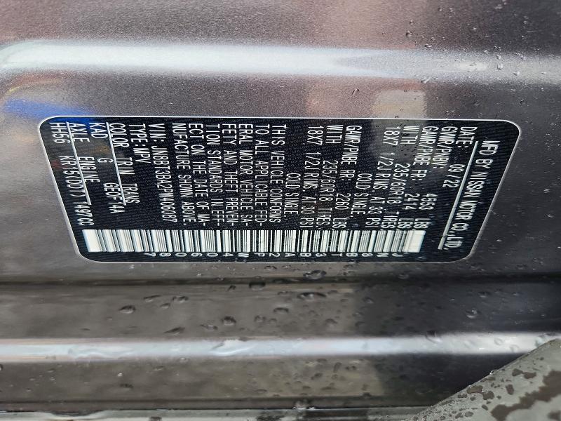 Aukcja sprzedaży 2023 Nissan Rogue, vin: JN8BT3BA2PW406087, numer aukcji: 61635096