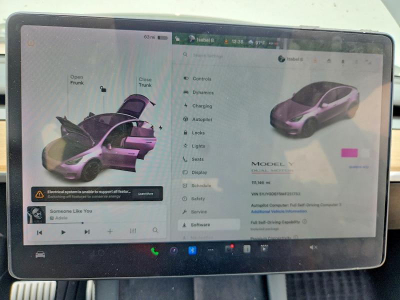 Продажа на аукционе авто 2021 Tesla Model Y, vin: 5YJYGDEF5MF251753, номер лота: 60942666