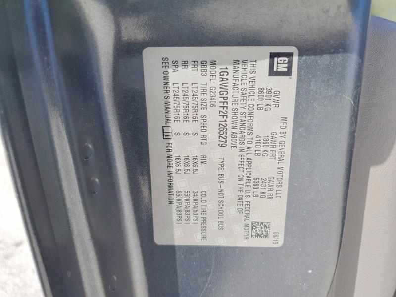 Продаж на аукціоні авто 2015 Chevrolet Express G2500, vin: 1GAWGPFF2F1265279, номер лоту: 61743676