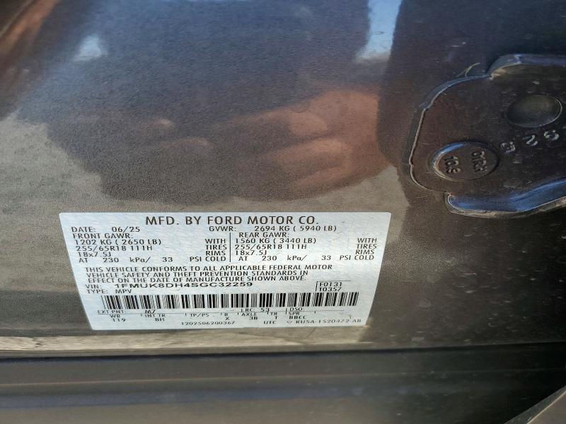 Aukcja sprzedaży 2025 Ford Explorer, vin: 1FMUK8DH4SGC32259, numer aukcji: 63391226
