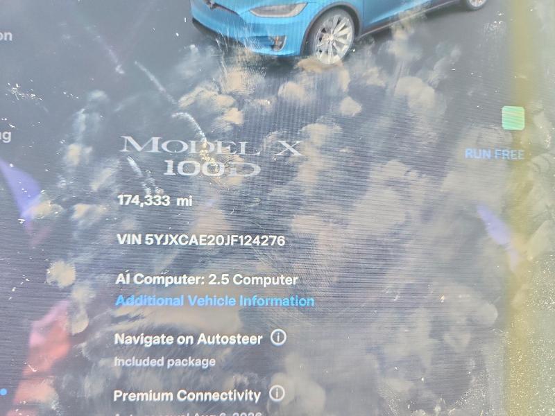Продаж на аукціоні авто 2018 Tesla Model X, vin: 5YJXCAE20JF124276, номер лоту: 59745146