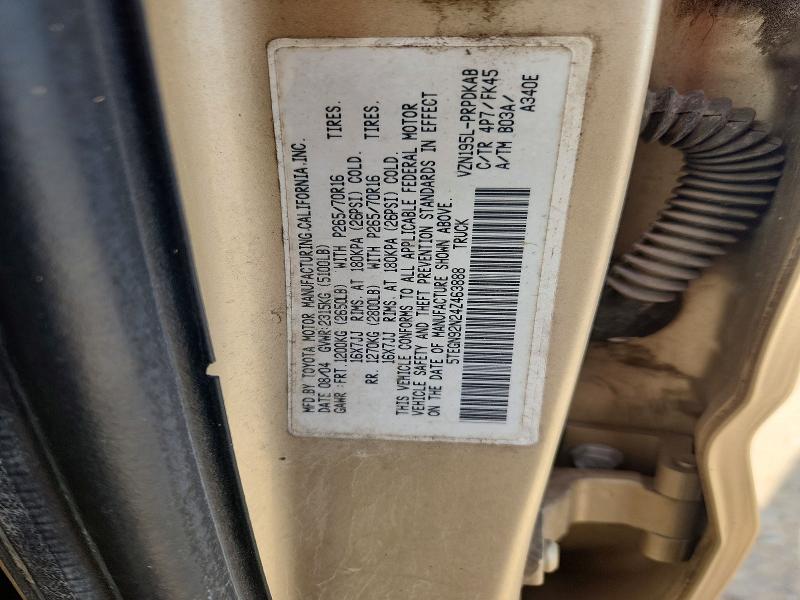 Aukcja sprzedaży 2004 Toyota Tacoma, vin: 5TEGN92N24Z463888, numer aukcji: 85963665