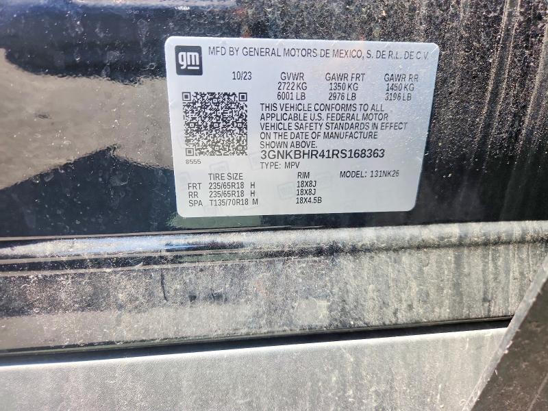 Продажа на аукционе авто 2024 Chevrolet Blazer, vin: 3GNKBHR41RS168363, номер лота: 60168796
