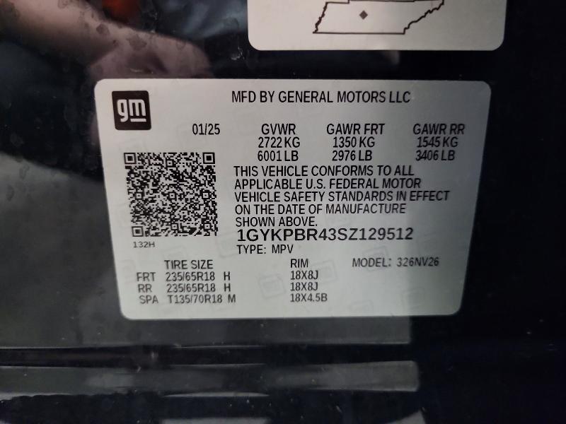 Продаж на аукціоні авто 2025 Cadillac Xt6, vin: 1GYKPBR43SZ129512, номер лоту: 60635946