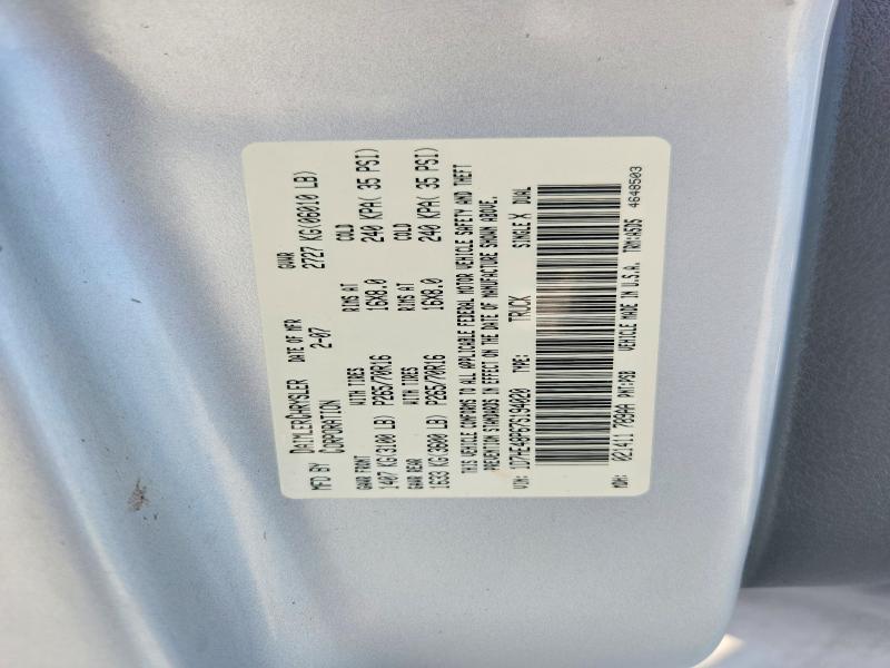 60250586 :رقم المزاد ، 1D7HE48P67S194020 vin ، 2007 Dodge Dakota مزاد بيع