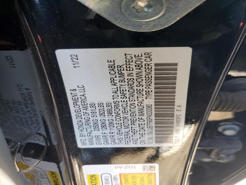 Aukcja sprzedaży 2023 Acura Tlx, vin: 19UUB7F90PA000080, numer aukcji: 62987416