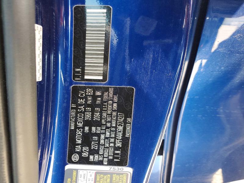 61003746 :رقم المزاد ، 3KPF44AC6ME274217 vin ، 2021 Kia Forte مزاد بيع