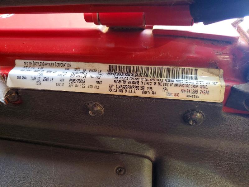 Продажа на аукционе авто 2000 Jeep Wrangler / Tj, vin: 1J4FA29P9YP786199, номер лота: 61366156
