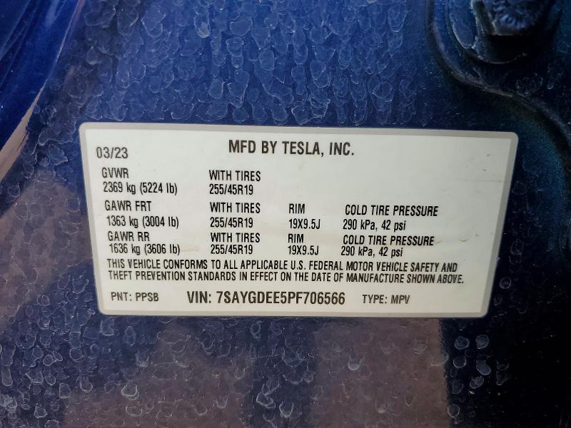 Продаж на аукціоні авто 2023 Tesla Model Y, vin: 7SAYGDEE5PF706566, номер лоту: 61364516