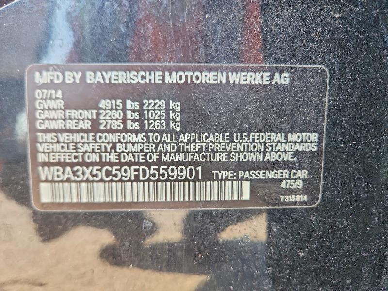 Продаж на аукціоні авто 2015 Bmw 328, vin: WBA3X5C59FD559901, номер лоту: 60433336