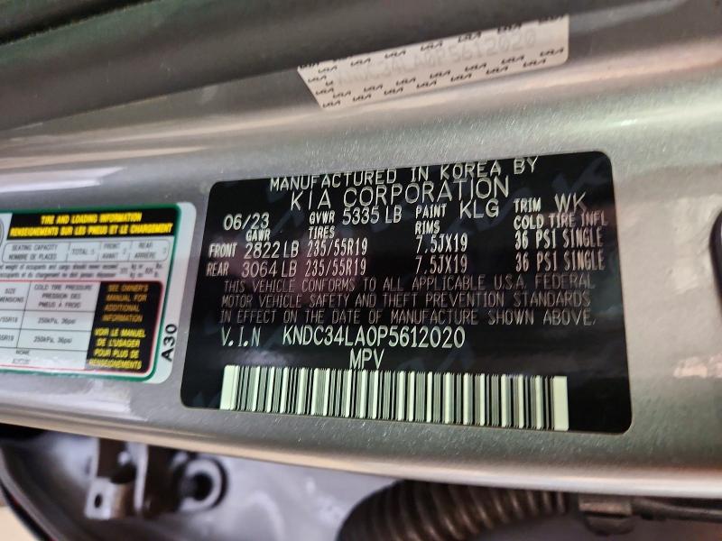 Продаж на аукціоні авто 2023 Kia Ev6, vin: KNDC34LA0P5612020, номер лоту: 61530856