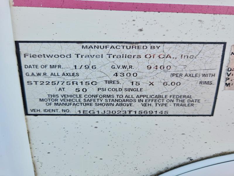 Продажа на аукционе авто 1996 Fleetwood Savana, vin: 1EG1J3023T1569145, номер лота: 60448746