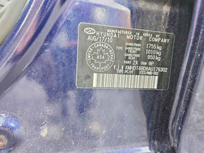 Продажа на аукционе авто 2010 Hyundai Elantra, vin: KMHDT4BD8AU176302, номер лота: 59161396