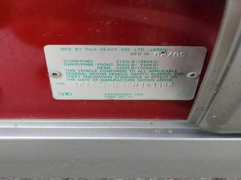 Продаж на аукціоні авто 2005 Subaru Forester, vin: JF1SG67685H747782, номер лоту: 60941296