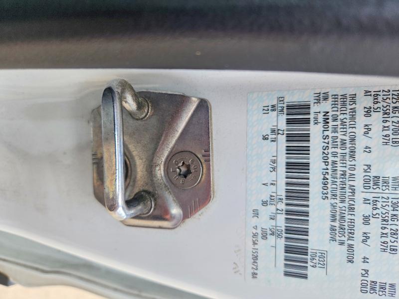 Aukcja sprzedaży 2023 Ford Transit Connect, vin: NM0LS7S20P1549035, numer aukcji: 61872006