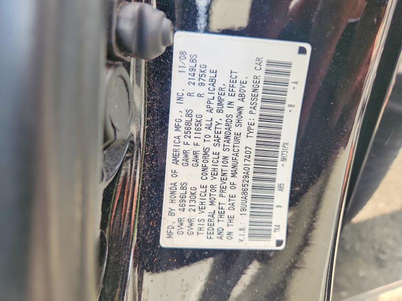 Продаж на аукціоні авто 2009 Acura Tl, vin: 19UUA86529A017407, номер лоту: 62809976
