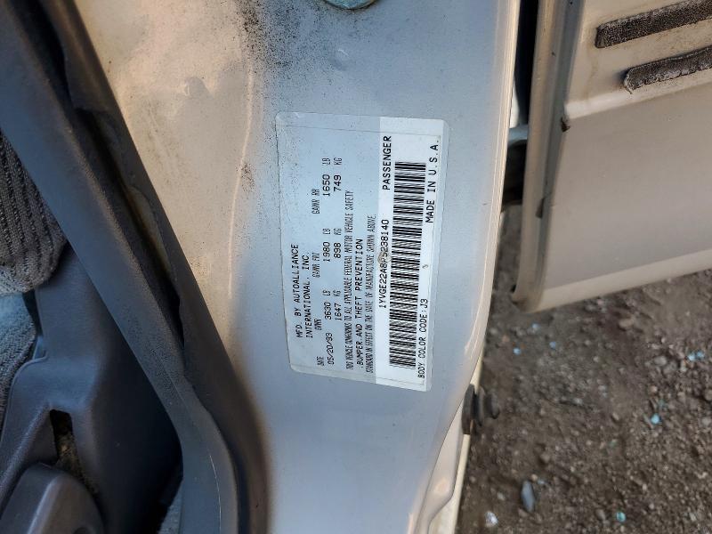 Aukcja sprzedaży 1993 Mazda 626, vin: 1YVGE22A8P5238140, numer aukcji: 59981636
