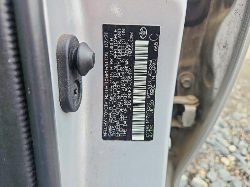 Aukcja sprzedaży 2022 Toyota Corolla, vin: JTDS4MCEXNJ084745, numer aukcji: 45584386
