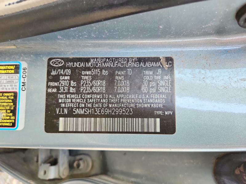 Aukcja sprzedaży 2009 Hyundai Santa Fe, vin: 5NMSH13E69H299523, numer aukcji: 63310746