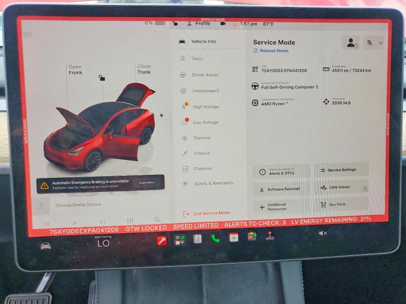 Aukcja sprzedaży 2023 Tesla Model Y, vin: 7SAYGDEEXPA041208, numer aukcji: 60088706
