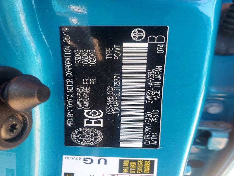 58265366 :رقم المزاد ، JTDKARFP3L3125771 vin ، 2020 Toyota Prius Prime مزاد بيع