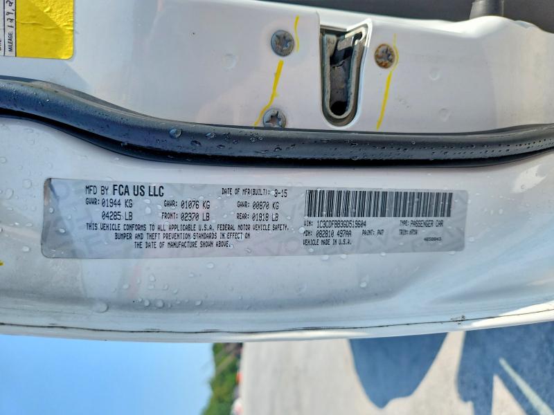 Продажа на аукционе авто 2016 Dodge Dart, vin: 1C3CDFBB3GD519604, номер лота: 62141496
