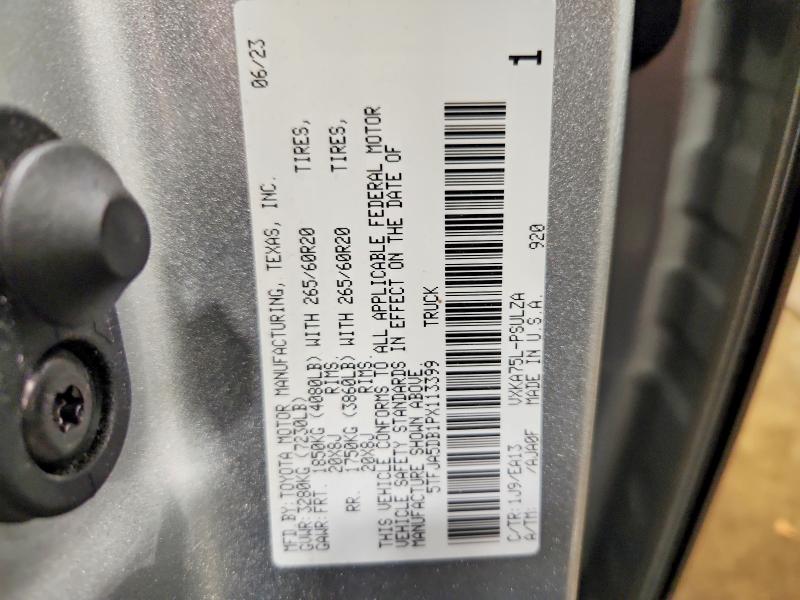 Aukcja sprzedaży 2023 Toyota Tundra, vin: 5TFJA5DB1PX113399, numer aukcji: 59953016