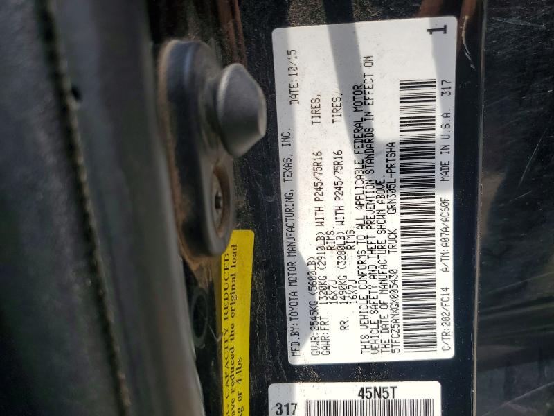 Aukcja sprzedaży 2016 Toyota Tacoma, vin: 5TFCZ5ANXGX005430, numer aukcji: 62332676