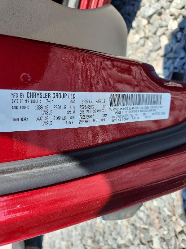 60864436 :رقم المزاد ، 2C4RC1BGXER447463 vin ، 2014 Chrysler Town & Country مزاد بيع