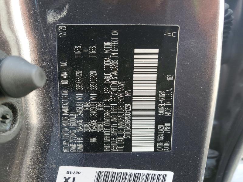 Продаж на аукціоні авто 2021 Toyota Highlander, vin: 5TDEBRCH6MS031228, номер лоту: 60878556