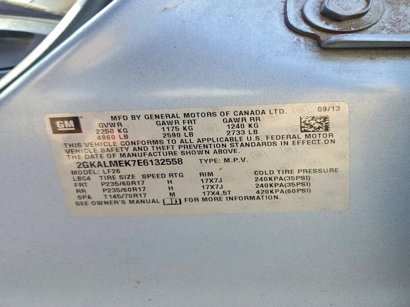 Продаж на аукціоні авто 2014 Gmc Terrain, vin: 2GKALMEK7E6132558, номер лоту: 63475946