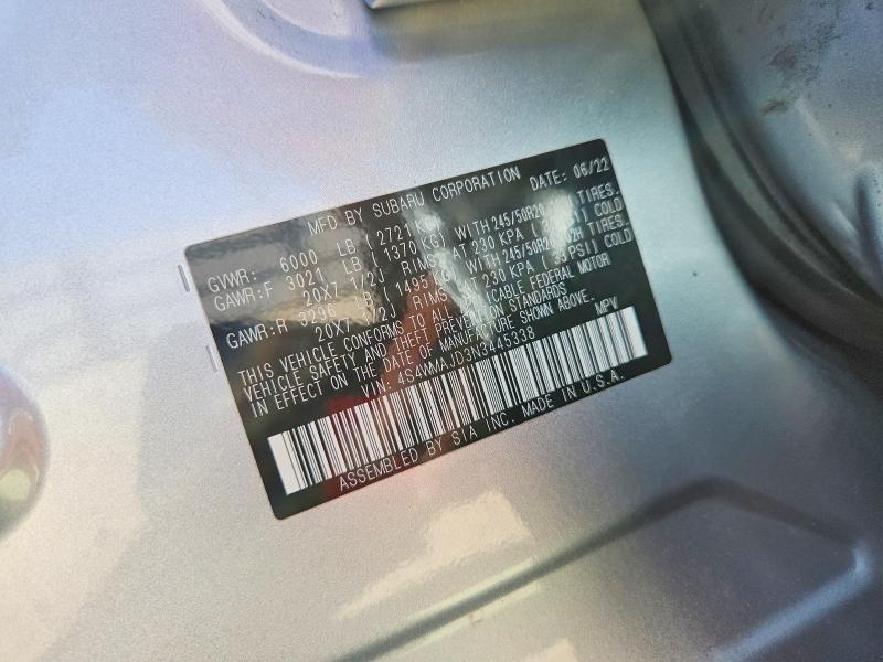 Продажа на аукционе авто 2022 Subaru Ascent, vin: 4S4WMAJD3N3445338, номер лота: 60514146