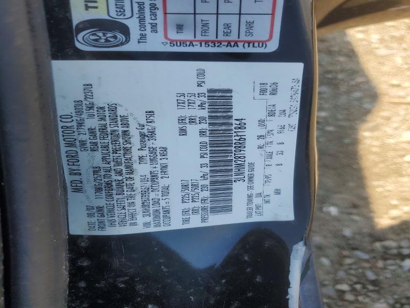 Aukcja sprzedaży 2008 Lincoln Mkz, vin: 3LNHM28T98R611864, numer aukcji: 61506346