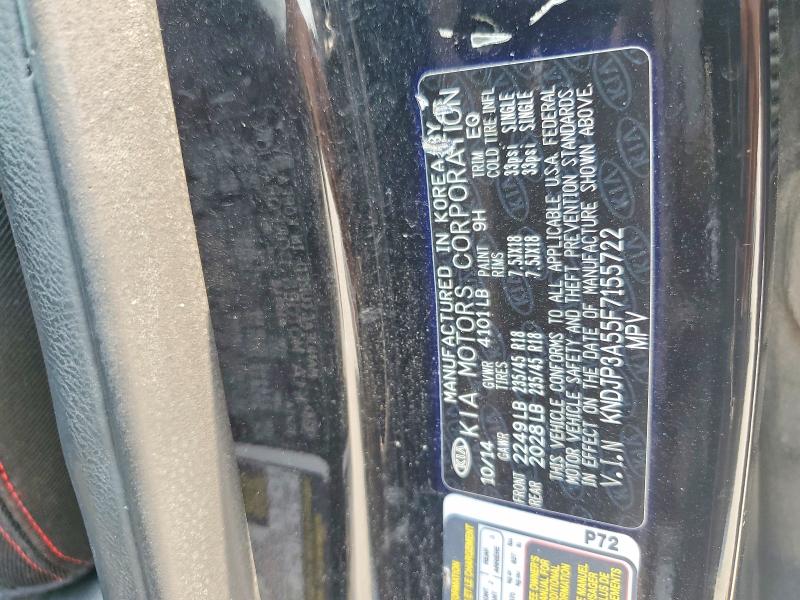 63048646 :رقم المزاد ، KNDJP3A55F7155722 vin ، 2015 Kia Soul مزاد بيع