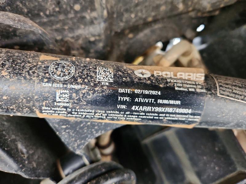 Продажа на аукционе авто 2024 Polaris Ranger, vin: 4XARRY99XR8749004, номер лота: 63228826