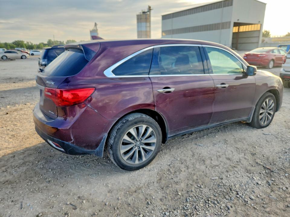 59594536 :رقم المزاد ، 5FRYD4H49EB046682 vin ، 2014 Acura Mdx مزاد بيع