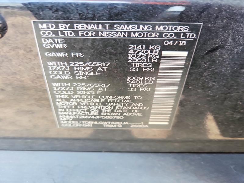 Aukcja sprzedaży 2018 Nissan Rogue, vin: KNMAT2MV4JP586790, numer aukcji: 60425646