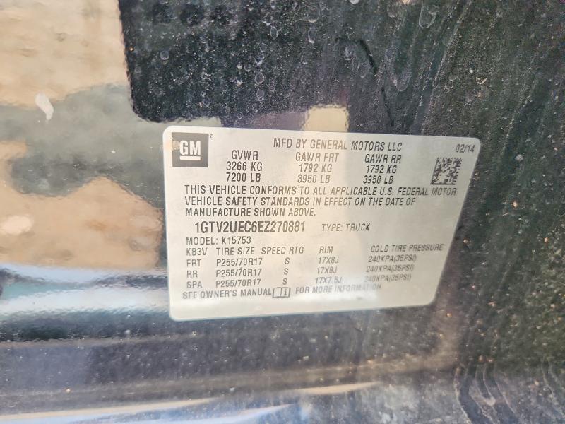 Aukcja sprzedaży 2014 Gmc Sierra, vin: 1GTV2UEC6EZ270881, numer aukcji: 61142716