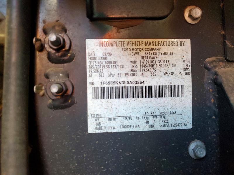 Aukcja sprzedaży 2020 Ford F59, vin: 1F65F5KN3L0A03864, numer aukcji: 62263156