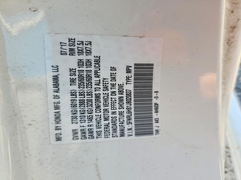 Продажа на аукционе авто 2018 Honda Odyssey, vin: 5FNRL6H81JB020837, номер лота: 61312976